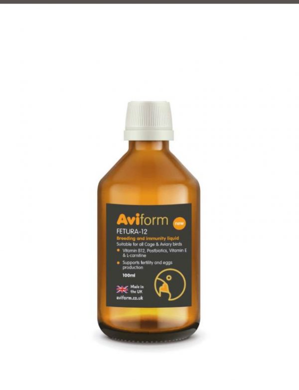 Fetura-12 Liquid Breeding & Immunity Supplement For Cage & Aviary Birds 

100ML - Image 2