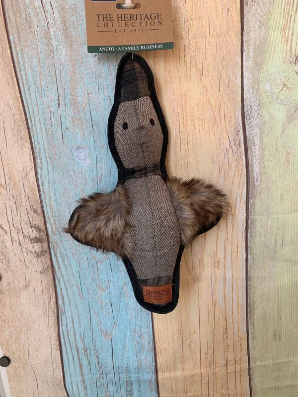 Heritage dog toy tweed duck