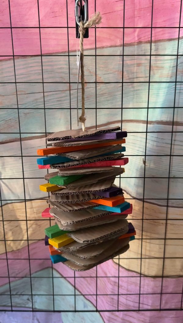 Card and wood toy