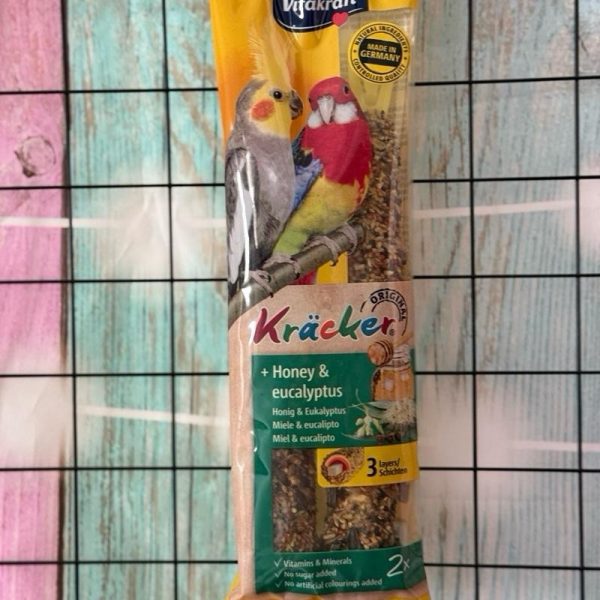 Vitakraft honey and eucalyptus sticks pack of 2